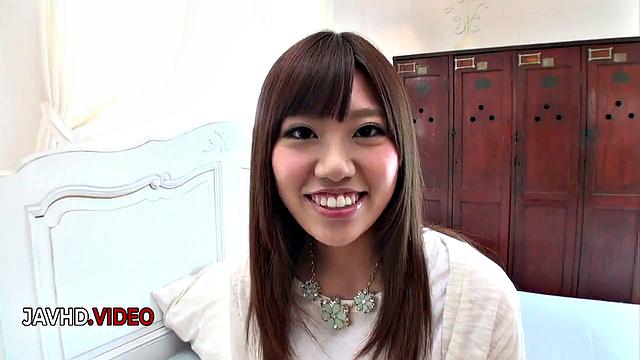 Seductive JAV Star Chisa Gets Fucked in Her Shaved Holes