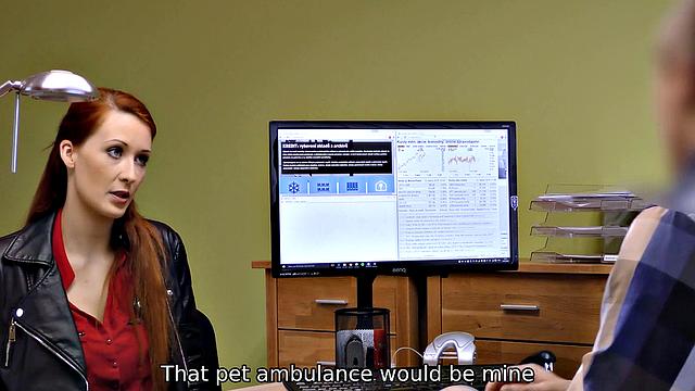 LOAN4K. Man will remember pussy of the tender redhead for a long time