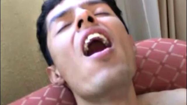 Pablo is a skinny Latin boy with a hairy butt and a 9-inch uncut cock. After stripping naked, this Mexican moves around the room stroking his meat. At one point he stops to play with his foreskin.