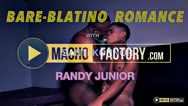 A Muscular Black Man Fucks a Tattooed Latino Bareback - Bare - Blatino Hookup