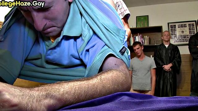 College amateur goes gay in fraternity hazed anal sex