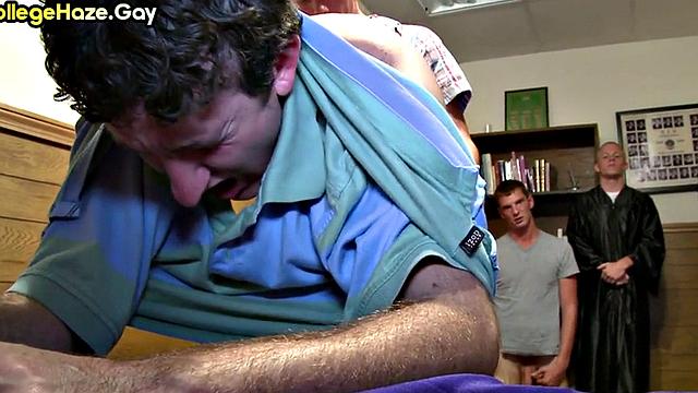 College amateur goes gay in fraternity hazed anal sex