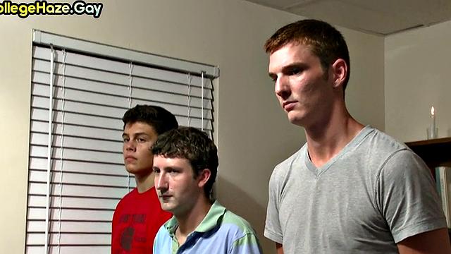 College amateur goes gay in fraternity hazed anal sex