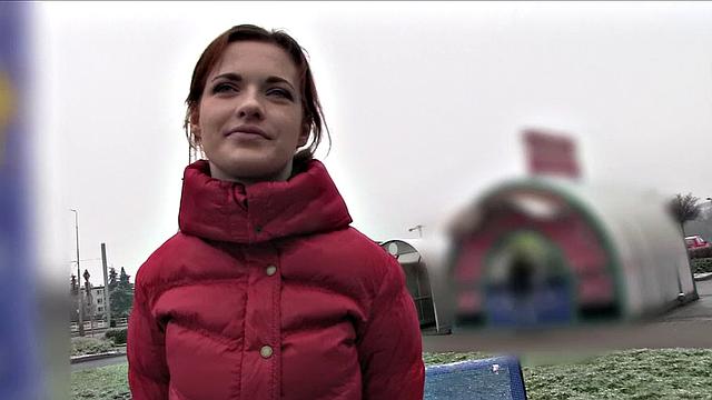 Car Sex with Big Boobs Student