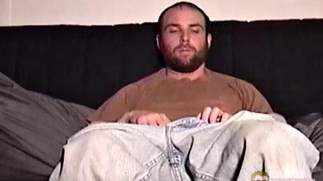 Auntie Bob met Alan while on a road trip to San Diego. At that time, Alan was an active duty Marine. About 6 months after getting out of the Marines, and now sporting a tape, he tapes himself jacking off and playing with his ass.