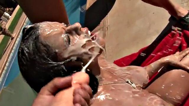 bukkake fetish babe rides hard dick