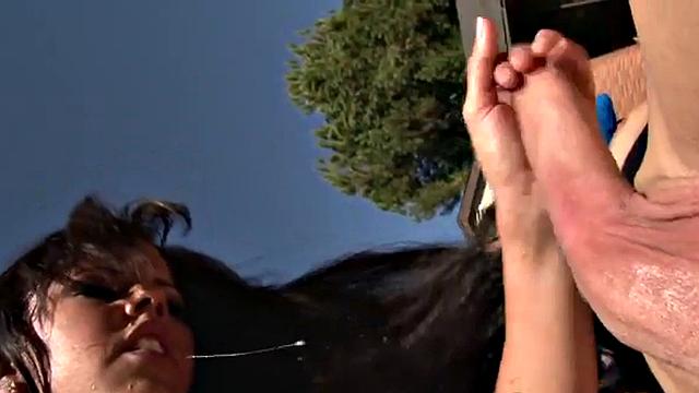 bukkake fetish babe rides hard dick