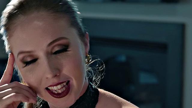 Blonde bombshell gets a big dick in every hole in this steamy shower sex tape