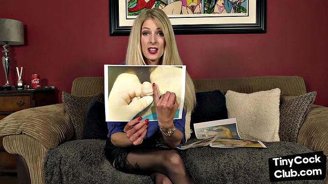 SPH solo amateur babe in leather skirt talks humiliation