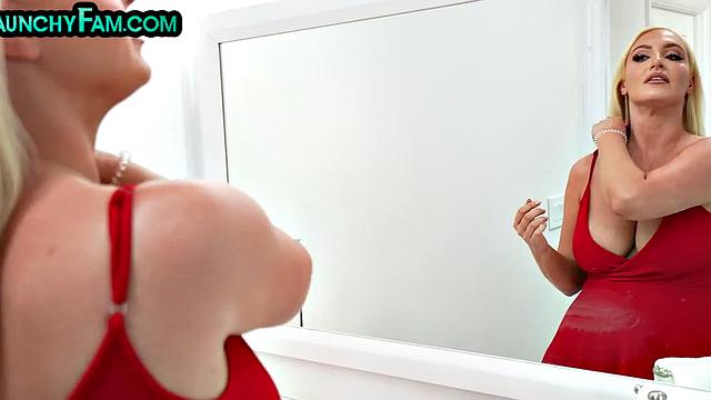 MILF boobylicious stepmother pounded by stepson