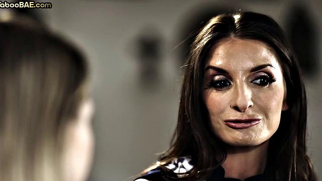 Petite lesbo facesitting a busty MIL