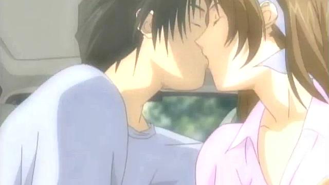 Romantic Anime Sex In the Car Cute Teen Rides Cock