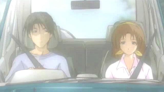 Romantic Anime Sex In the Car Cute Teen Rides Cock