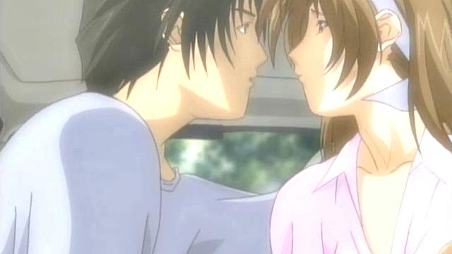 Romantic Anime Sex In the Car Cute Teen Rides Cock