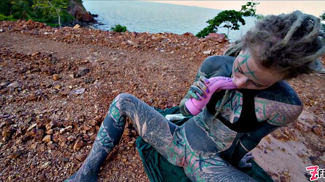 Tattoo Teen Public Anal Masturbation And Piss