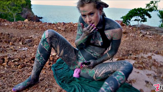 Tattoo Teen Public Anal Masturbation And Piss