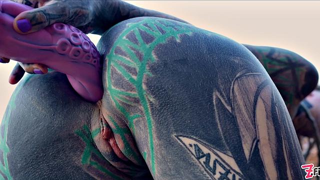 Tattoo Teen Public Anal Masturbation And Piss