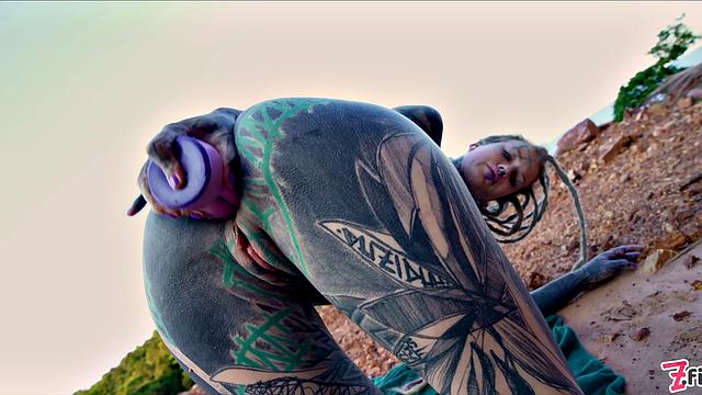 Tattoo Teen Public Anal Masturbation And Piss