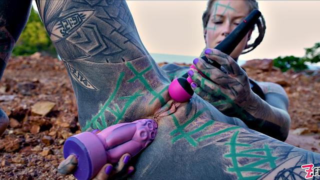 Tattoo Teen Public Anal Masturbation And Piss