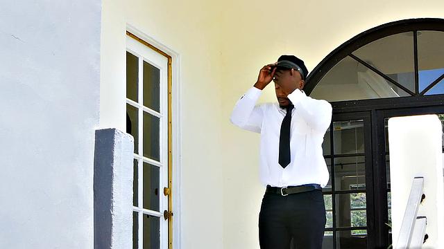 Get ready for a wild ride with a tattooed babe in high heels and black panties getting doggystyled outdoors