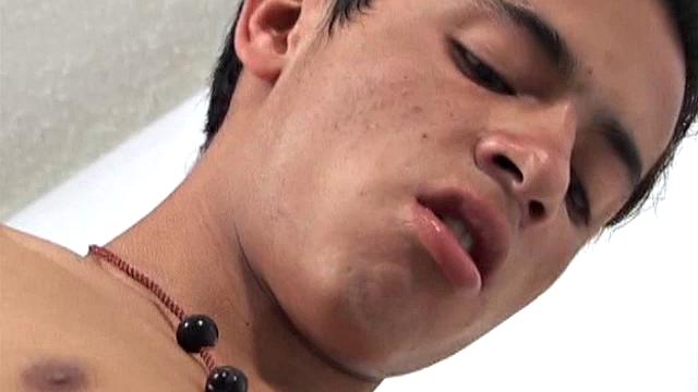 Latin twink William works as a photographer and decides to have some fun shooting himself jacking off in his studio. He sets his camera up and a remote to take photos of him stripping naked and stroking his big uncut cock up to rock hard.