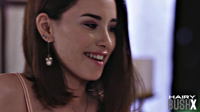 Beauty 21yo hairy lez eaten by babe