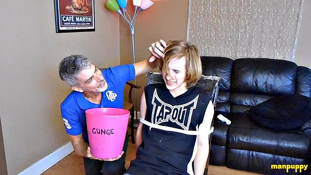 Step-Son Covered in Goo by Step-Dad - Elis Ataxxx & Richard Lennox