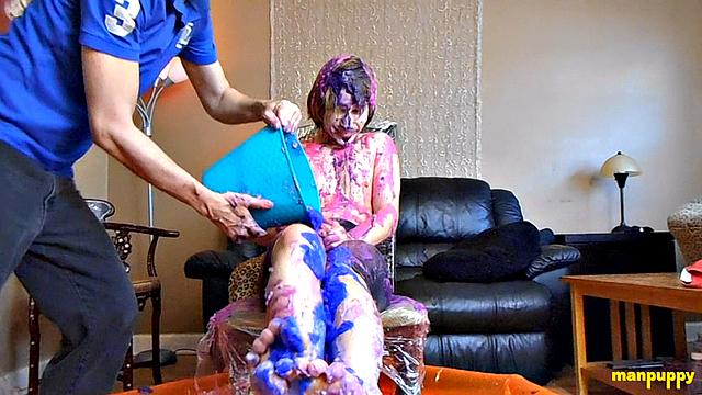 Step-Son Covered in Goo by Step-Dad - Elis Ataxxx & Richard Lennox