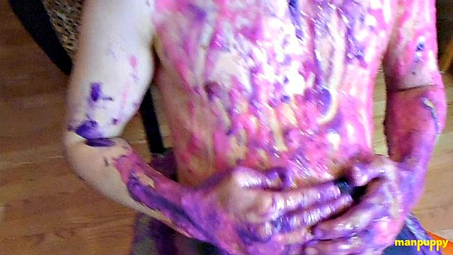Step-Son Covered in Goo by Step-Dad - Elis Ataxxx & Richard Lennox