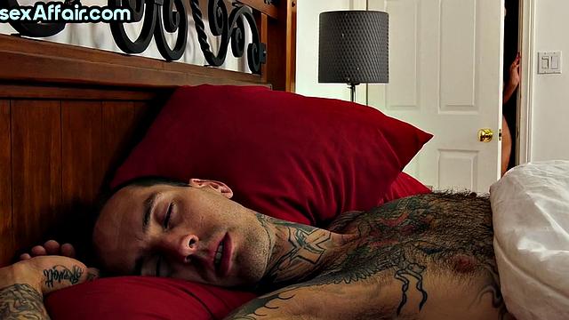 Busty bisex babe enjoys hairy pussy banging affair