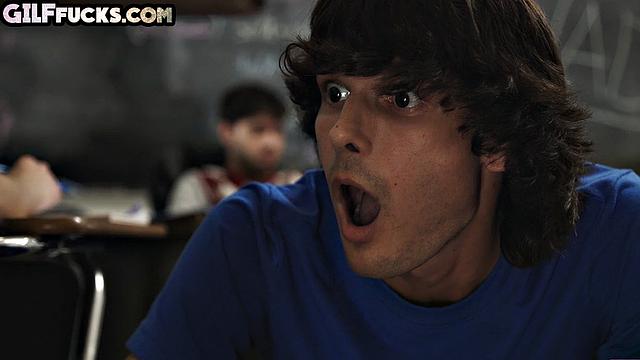 Sexy ginger cougar banged by stud