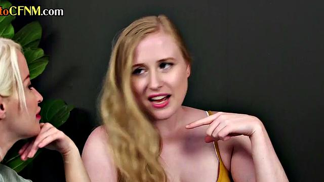 Group CFNM Euro ladies suck and jerk lucky cock for cum