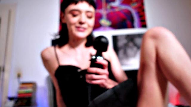 POV beauty toying juicy pussy before riding cock