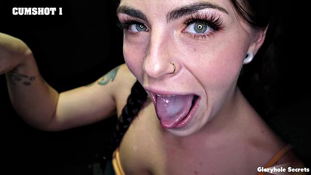 GloryholeSecrets - Bombshell Blonde And Brunette Are Pros At The Gloryhole