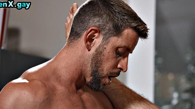 Dirty gay enjoys fucking top in missionary position