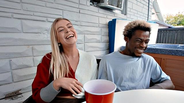 Slutty booty babe loves sucking cock b4 fucking hard