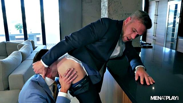 dominant man takes control and fucks his submissive partner