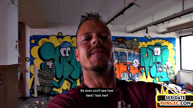 Outdoor public plumber MILF fucked and pussylicked