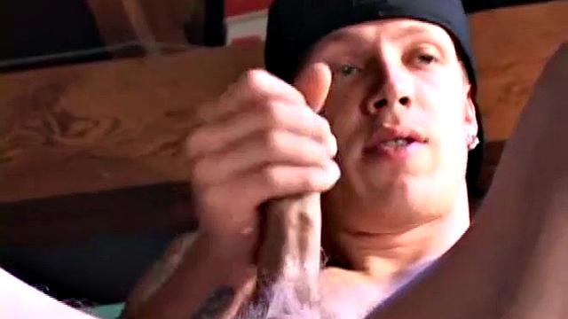 Shane Strokes His Dick