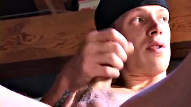 Shane Strokes His Dick