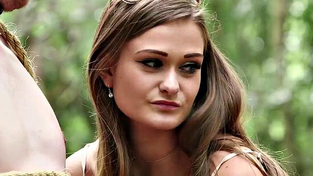 CFNM dominas jerk and suck sub in group domination