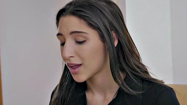 Lesbian secretary scissoring her boss