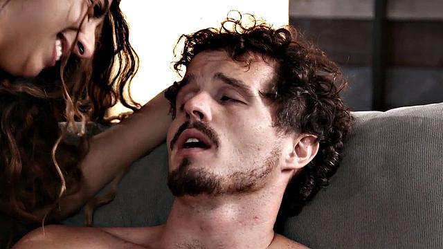 Kinky Latina housewife with tattoos and pierced pussy gets doggystyled and kissed in shorts