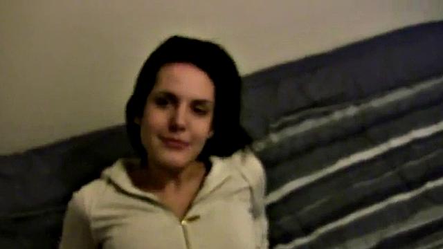 Busty teen gets pussy pounded in POV