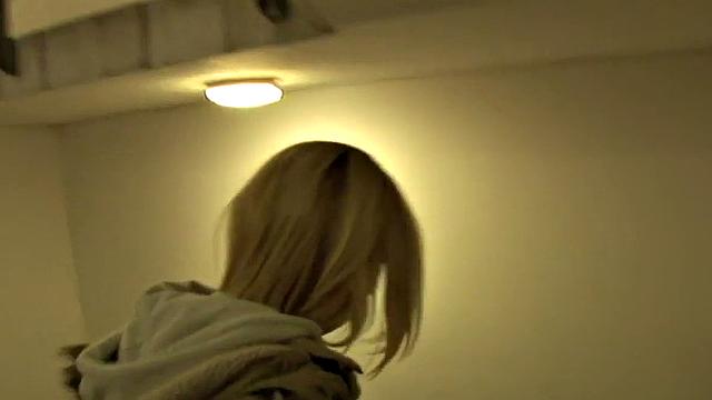 Blonde hottie enjoys deepthroating big black cock in public POV