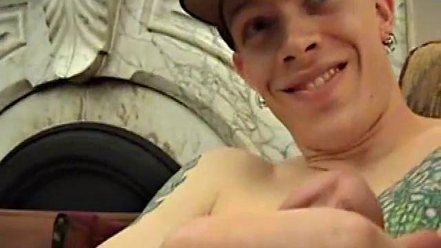 Shane strokes his cock