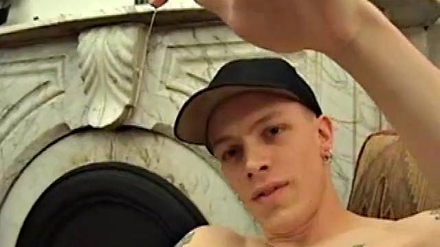 Shane strokes his cock