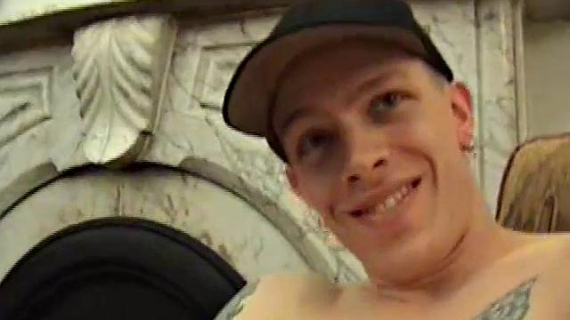 Shane strokes his cock