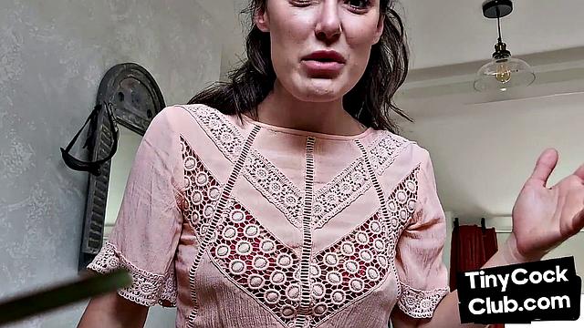 SPH amateur domina humiliates guys with small dick