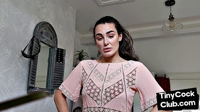 SPH amateur domina humiliates guys with small dick